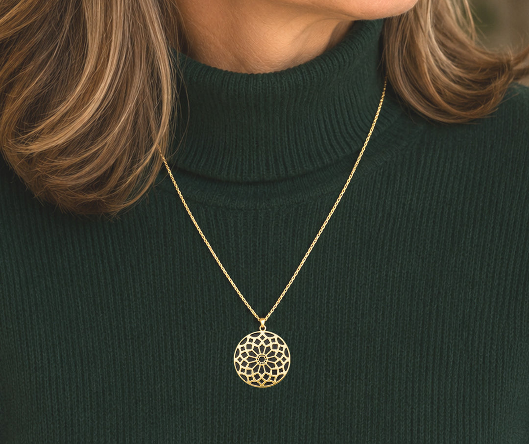 Gold Chartres Pendant