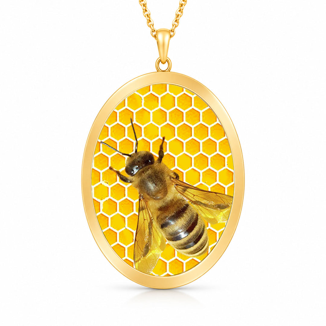 Pro Arte Honey Bee Large Gold Pendant