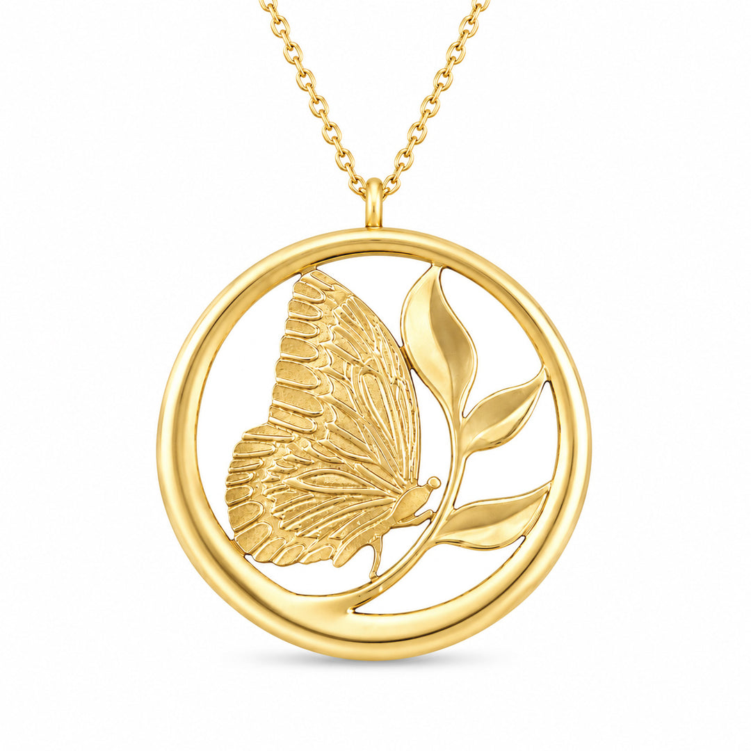 Gold Butterfly Pendant