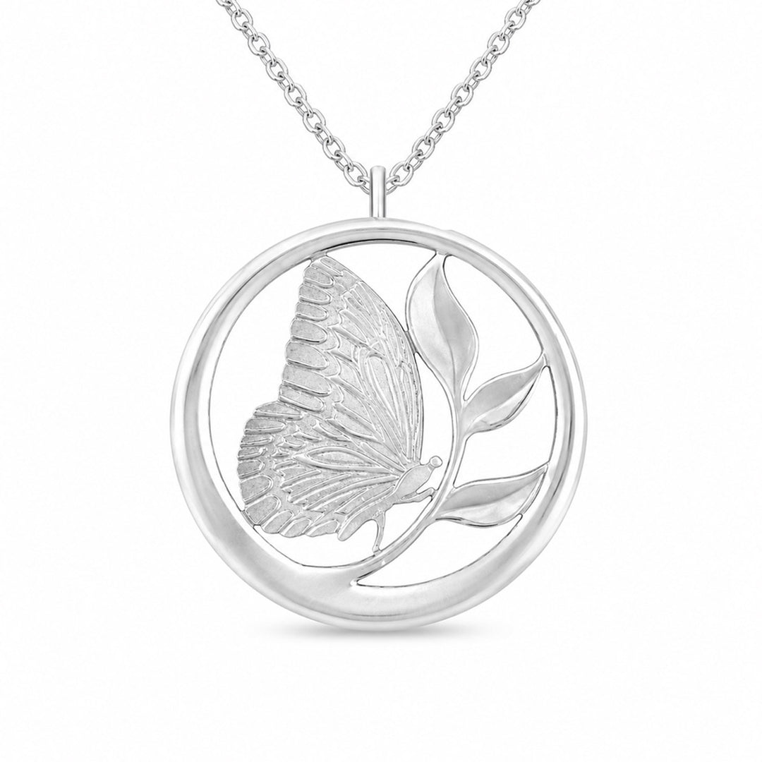 Pewter Butterfly Pendant