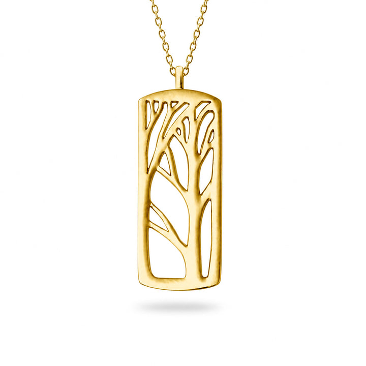 Gold Deep Forest Large Pendant