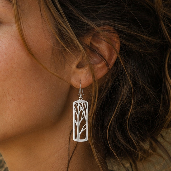 Pewter Deep Forest Earrings