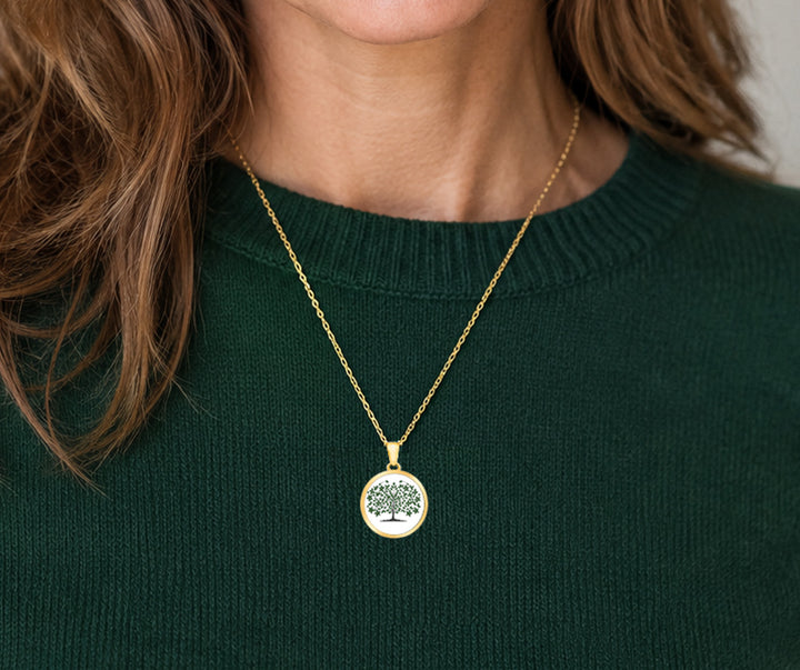 Pro Arte Shaker Tree of Light Small Gold Pendant