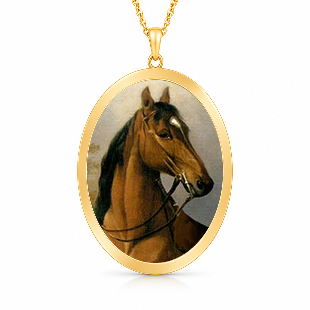 Pro Arte Equine Large Gold Pendant