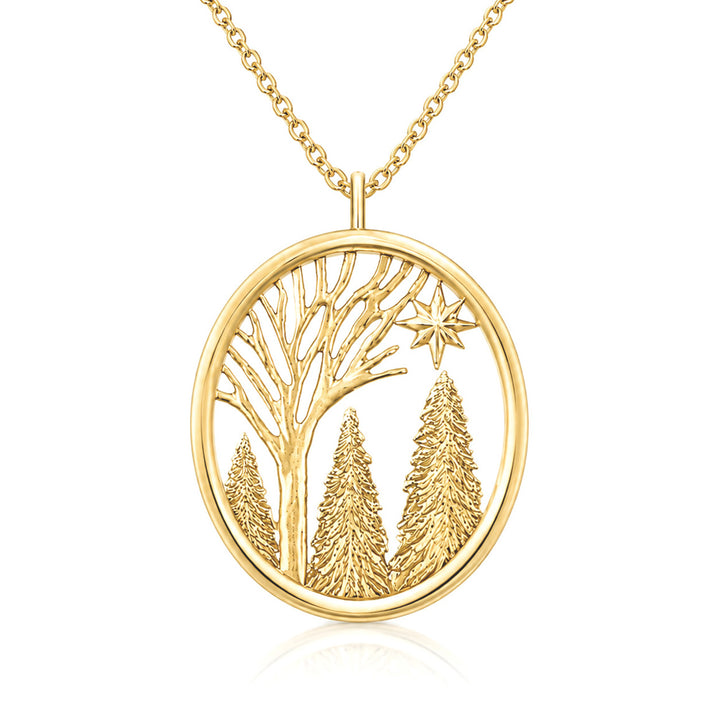 Gold Winter Light Large Pendant