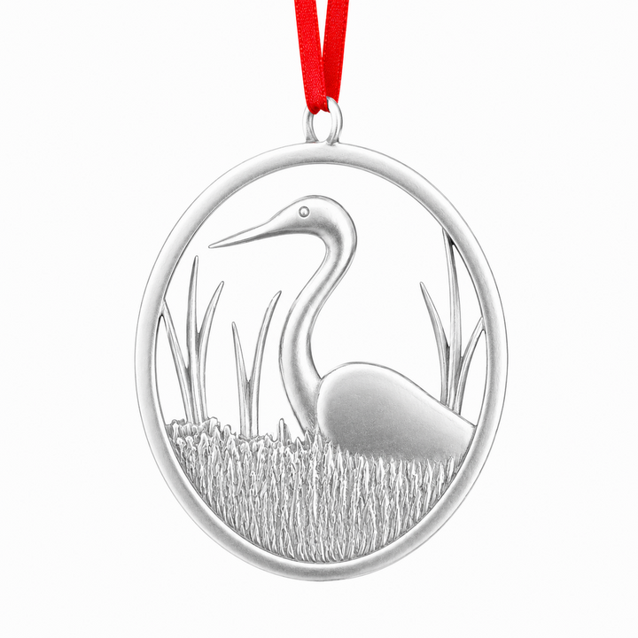 Great Blue Heron Pewter Ornament