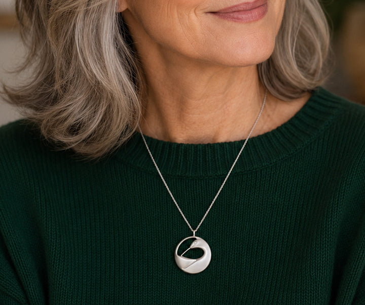 Preening Loon Pendant