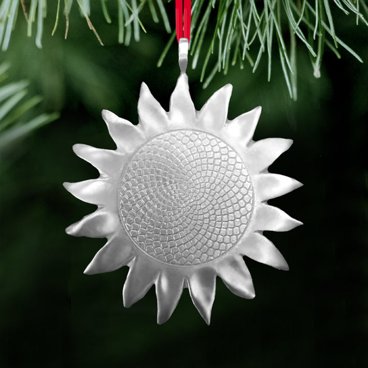 Sunflower Pewter Ornament