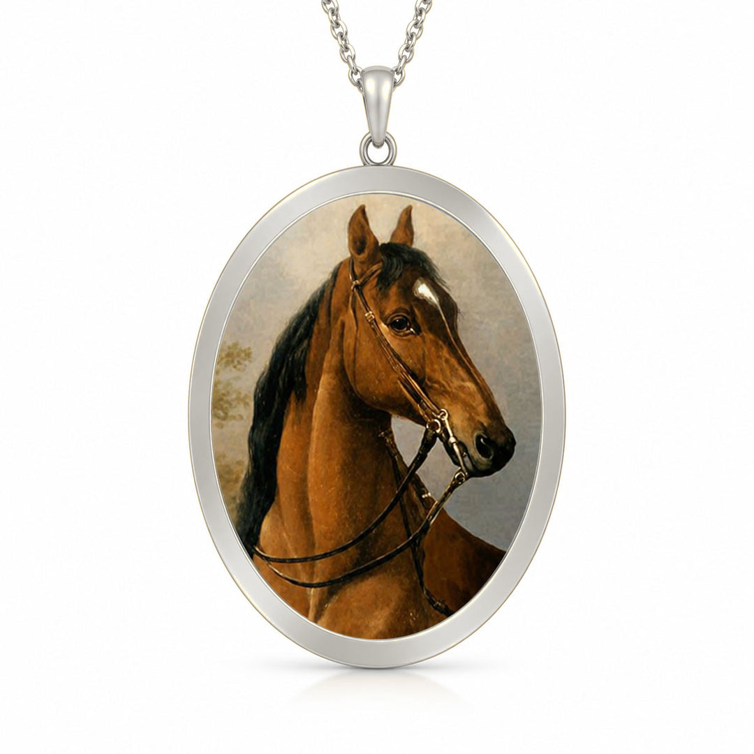 Pro Arte Equine Large Silver Pendant