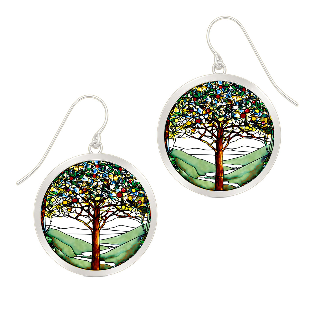 Pro Arte Tiffany Tree of Life Silver Earrings