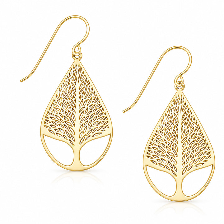 Gold Tree of Life Earrings