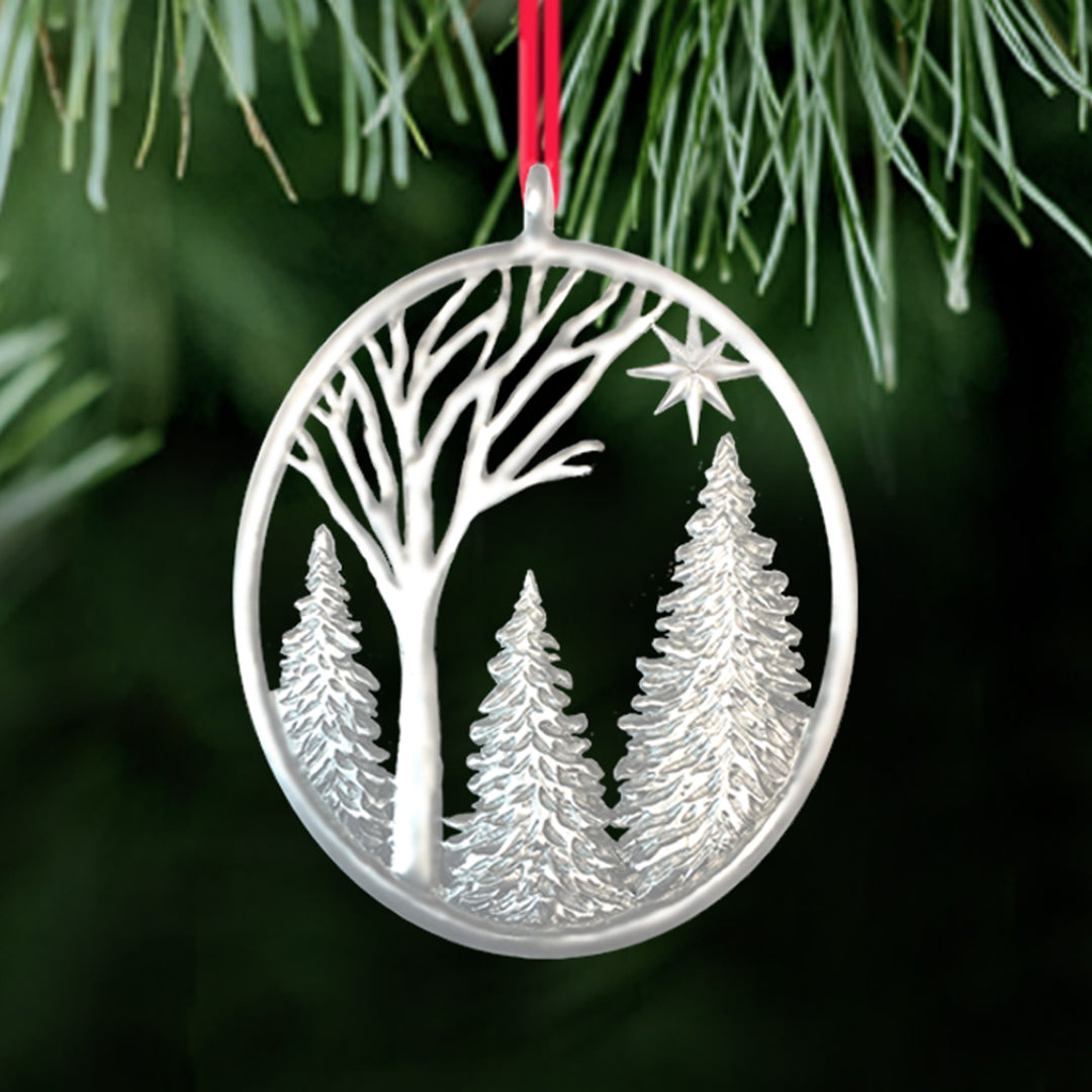 Winter Light Pewter Ornament